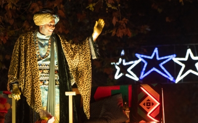 Un dels Reis d'Orient, durant la Cavalcada del 2020 a Sabadell/ Roger Benet